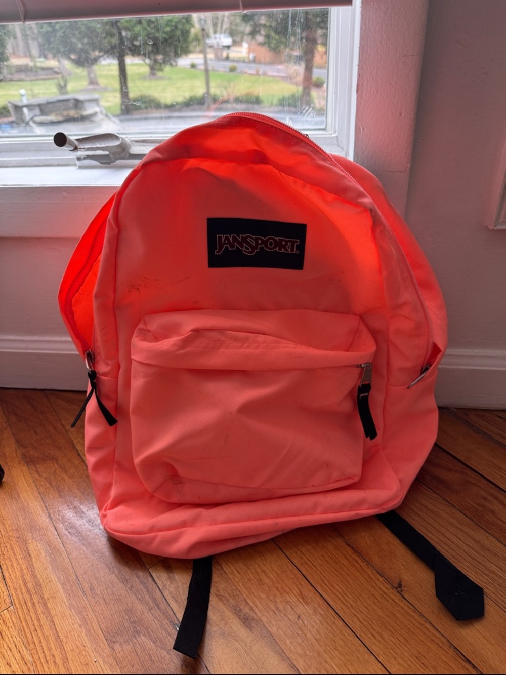 JanSport Neon Coral Backpack